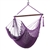 Caribbean Hammock Chair with Footrest - 40 inch - Soft-spun Polyester - (Purple) 6/case