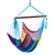 Caribbean Hammock Chair with Footrest - 40 inch - Soft-spun Polyester - (Rainbow) 6/case