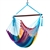 Caribbean Hammock Chair with Footrest - 40 inch - Soft-spun Polyester - (Rainbow)