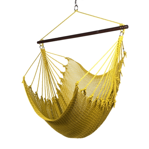 JUMBO CARIBBEAN HAMMOCK CHAIR  - 55 inch - softspun polyester - OLIVE