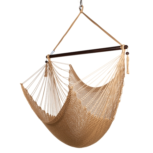 CARIBBEAN JUMBO HAMMOCK CHAIR (TAN)