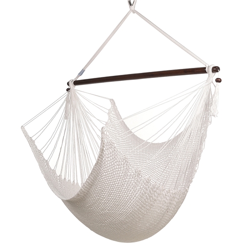 LARGE CARIBBEAN HAMMOCK CHAIR (WHITE) 6/CASE